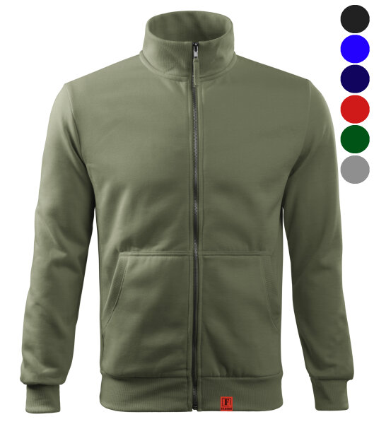 FLEIRO Sweatjacke 300 mit seitlichem Stretch