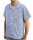 FLEIRO kurzarm Fleischerjacke ARNO blau weiß gestreift 11787