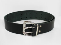 Doppeldorn Ledergürtel schwarz 40 mm breit 105