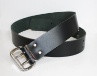 Doppeldorn Ledergürtel schwarz 40 mm breit 105