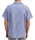 FLEIRO kurzarm Fleischerjacke ARNO blau weiß gestreift 11787 46