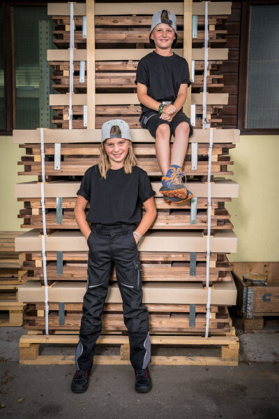 Kinder Arbeitshose Bundhose mit Knieverstärkung