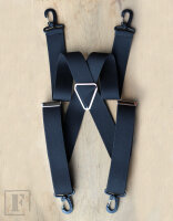 FLEIRO Hosenträger mit Karabinerhaken XMK-10 schwarz...