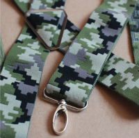 FLEIRO Hosenträger Camo mit Metall Karabinerhaken XMK-16 140 cm