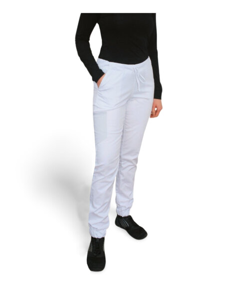 FLEIRO Stretch Cargo Hose mit Gummizug 13014 weiß/4XL