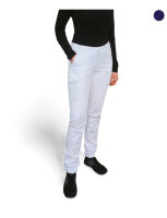 FLEIRO Stretch Cargo Hose mit Gummizug 13014 weiß/4XL