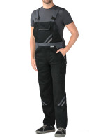 Arbeitshose Latzhose auch in großen Größen grün/schwarz/rot/102 L