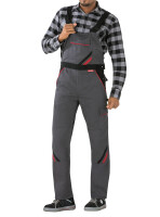 Arbeitshose Latzhose auch in großen Größen grün/schwarz/rot/102 L
