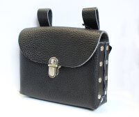 ARNO Leder Nageltasche genietet, einfach mit Klappe