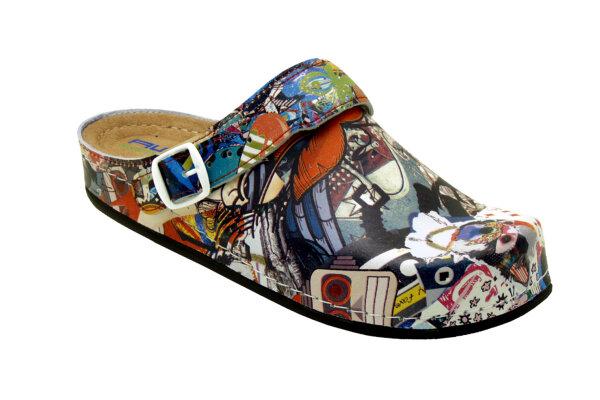 Clog-Tiefbettsandale AWC Comic