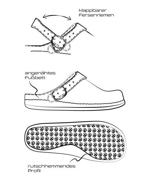 Clog-Tiefbettsandale AWC Comic