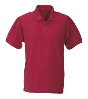 Poloshirt 60°C waschbar unisex bordeaux/L
