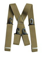 FLEIRO Hosenträger mit Karabinerhaken XMK-10 beige...